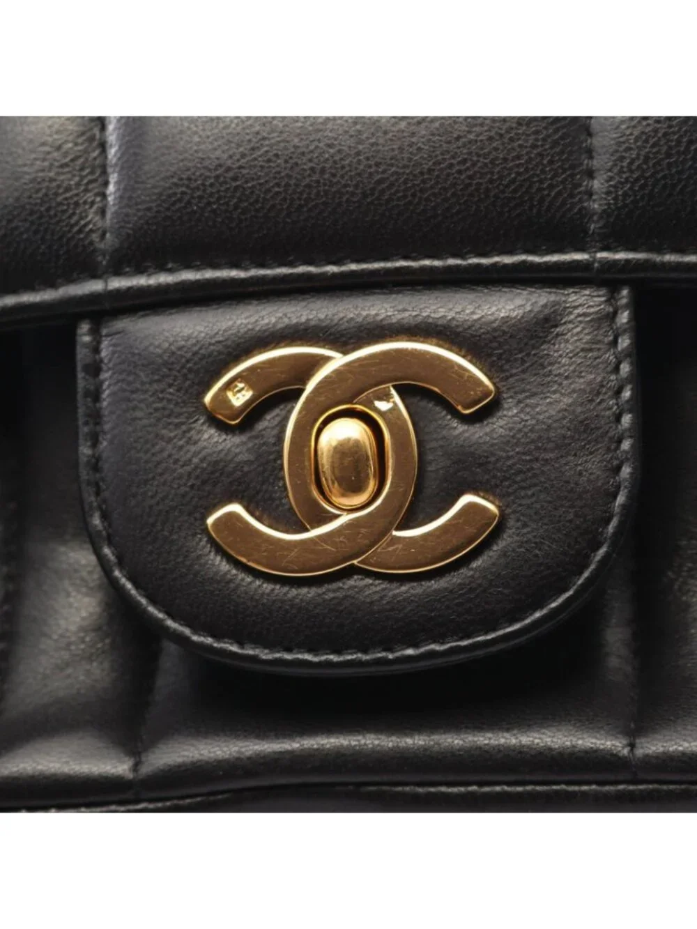Chanel Shoulder Bag Mademoiselle Black Lambskin Chain